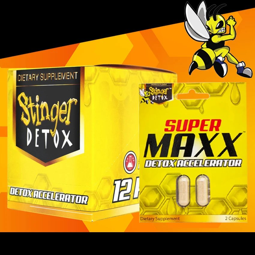 STINGER DETOX SUPER MAXX DETOX ACCELERATOR 2/PK - 12CT DISPLAY