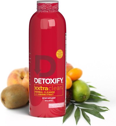 DETOXIFY 20OZ XXTRA CLEAN HERBAL CLEANSE DETOX DRINK TROPICAL FLAVOR
