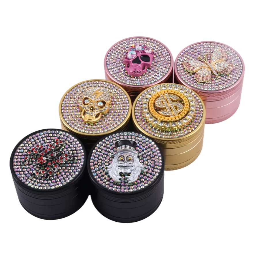 DIAMOND ENCRUSTED 4-PARTS 63MM GRINDER (GT-432BB)