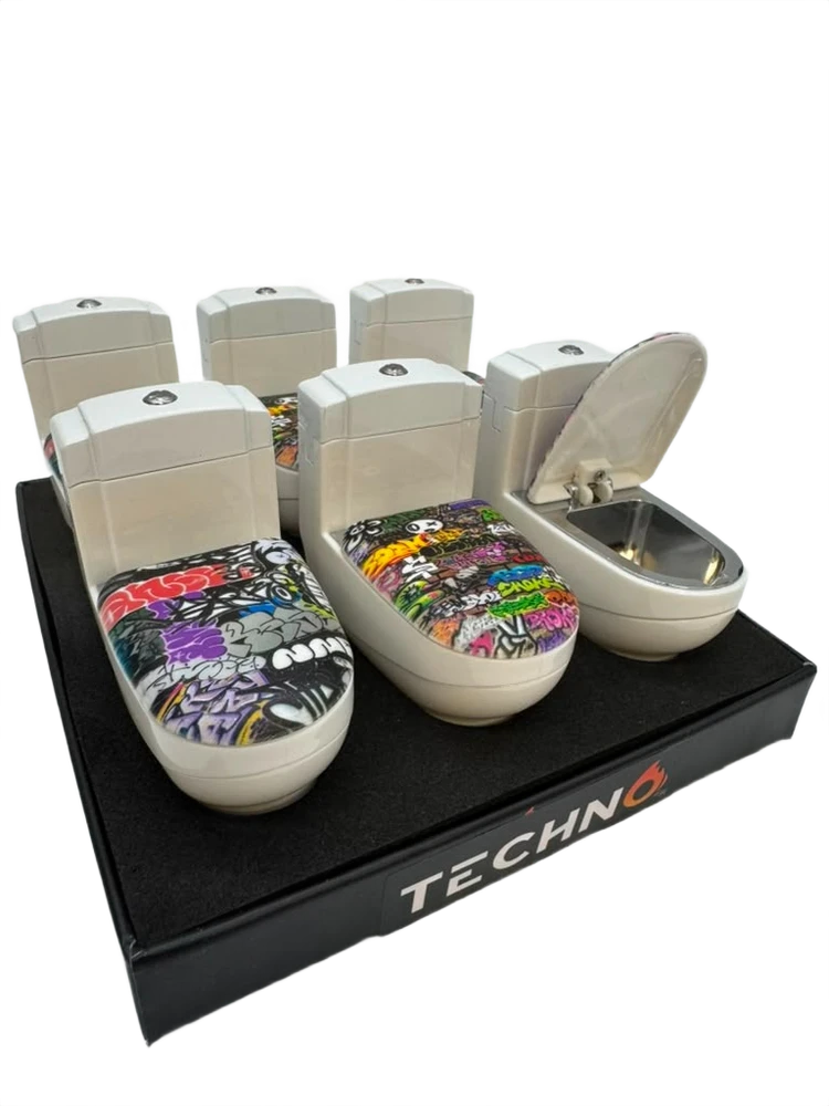 TECHNO TORCH TOILET LIGHTER - DISPLAY OF 6